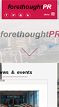 Mobile Screenshot of forethoughtpr.com